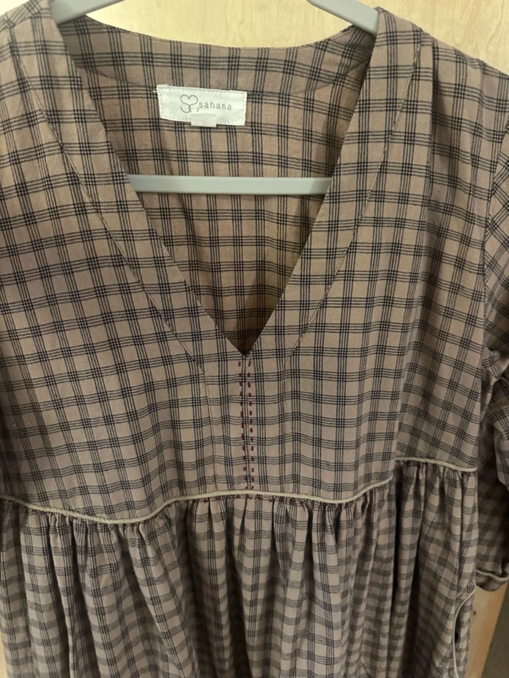 Sahana Byron Bay Checked Maxi Dress - Picture 3 of 7